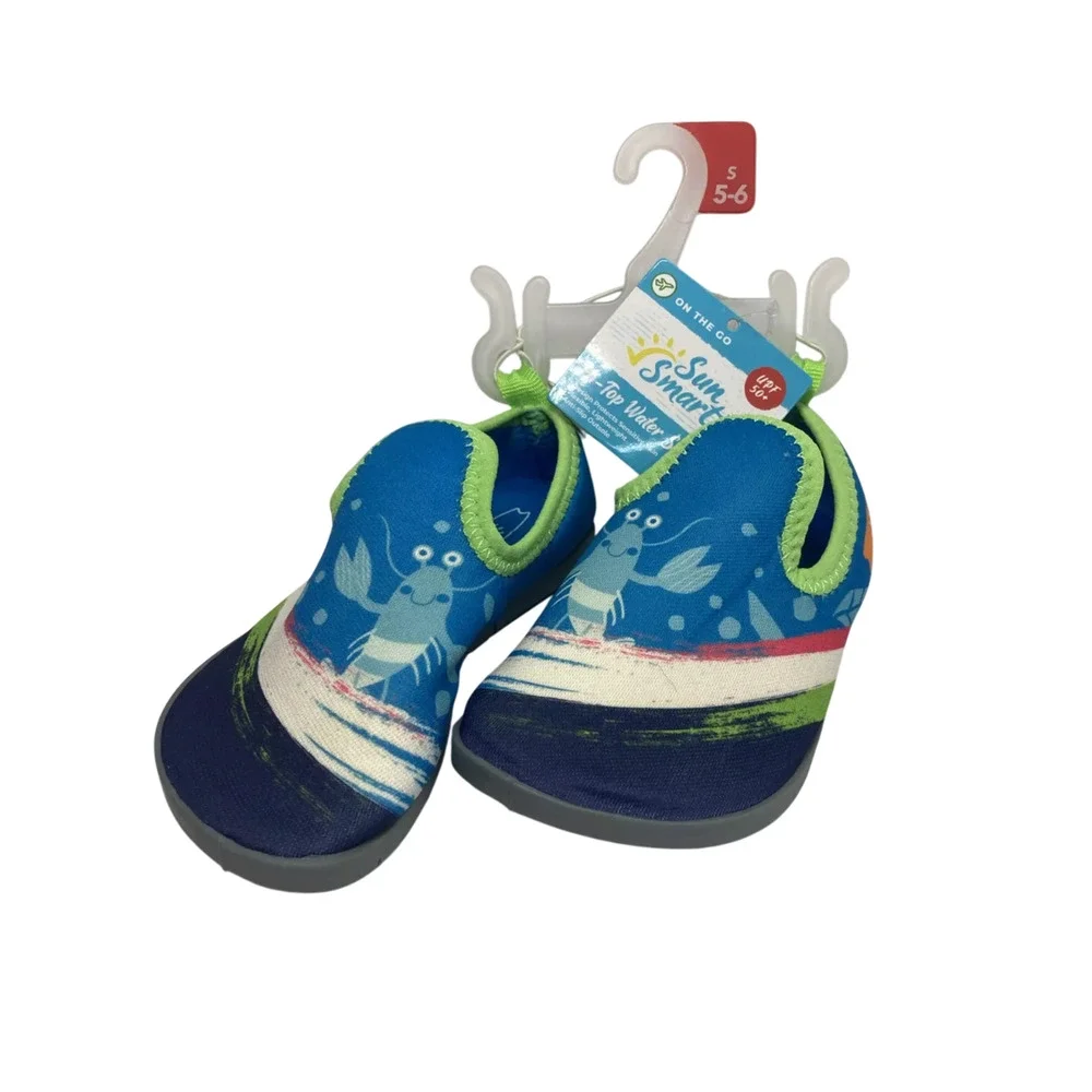 Sun Smart Hi-Top Kids Water Shoes Size: Small 5-6 Lobster UPF 50+ New